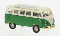 Brekina 31854 - H0 - VW T1b Samba - hellbeige/grün